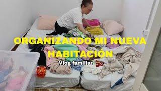 Organizando mi nueva habitación/ está toda hecha un desastre Vlog familiar