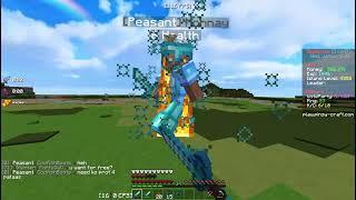 1v1ing someone in Skyblock with my OP Set | PinoyCraft |