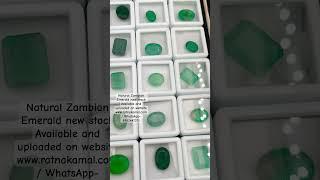 Buy best Zambian Emerald from RatnaKamal Gems WhatsApp 8982447371 #ratnakamalgems #gemstone #shorts