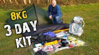 Backpacking gear | What goes in my Osprey Levity 45 backpack for a 3 day camping trip ?