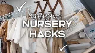 NURSERY ORGANIZATION HACKS (Every Mom Should Know!) | Nursery Organization Ideas + Storage Hacks