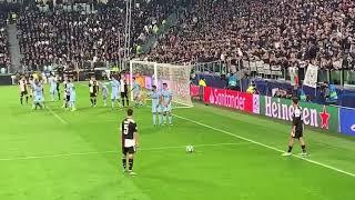 Paulo Dybala free kick goal vs Atletico FAN VIEW