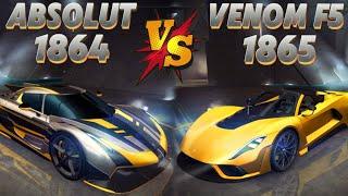 Jesko Absolut vs Venom F5 Side By Side Alps || Asphalt 8 || The Result will Shock you 