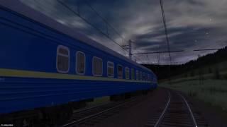 Trainz 12 Лавочне-Свалява из последнего вагона,локомотив ЧС2-627