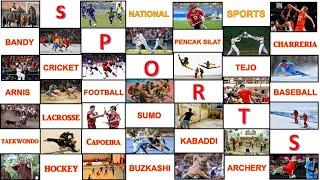 All Countries and their national Games // National Sports