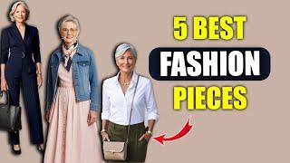 OVER 50? Try These 5 Things To Look 10 Years *YOUNGER*! ! Unmissable Tips! Over 60 fashion trends.