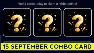 15 & 16 September Rocky Rabbit Daily Combo/Today Rocky Rabbit Superset Card/Rocky rabbit Daily Combo