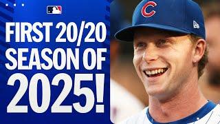 Pete Crow-Armstrong HAMMERS his 20th homer & becomes the 1st player in 2025 to join the 20/20 club!