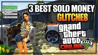 GTA 5 Online - ''TOP 3 INSANE WORKING SOLO MONEY GLITCHES'' 1.70