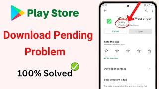 Play Store Pending Problem Solved | Fix Playstore Download Pending Problem | Playstore cant download