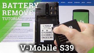 How to Remove Battery in V-MOBILE S39 - Take Out the Battery