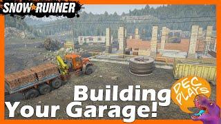 Garage Building - Let's Play Snowrunner Season 10 - British Columbia (12)