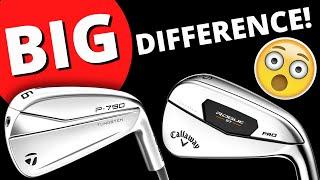 BIGGEST IRONS OF 2022! TalyorMade P790 VS Callaway Rogue ST PRO