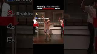 Ranking Ariana Grande Best Impressions Ever #shorts