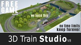 FREE PC GAME - 3D Train Studio V8 - Latest Version - No time limits, fully playable!