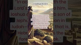 1 The Legacy of Joshua 15:13: Hidden Wisdom of the Bible 