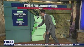 Chance of thunderstorms remains as wet weather pushes through Washington | FOX 13 Seattle