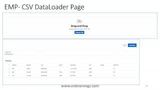 Oracle APEX - Data Loader - CSV File