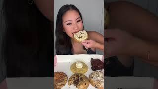 Crumbl went off this week  #mukbang #food #youtubeshorts #asmr #shorts #foodreview