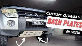 CUSTOM OFFROAD BASH PLATES FOR THE PAJERO