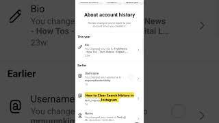 How to Clear Search History in Instagram #howto #instagram #tips #tutorials #android