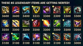 ALL 100+ ITEM CHANGES! (Ranked Split 3 - PBE Preview)