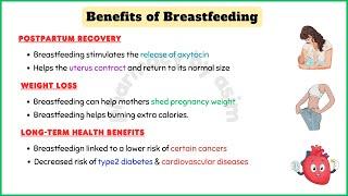 Breastfeeding (Breast milk) benefits, advantages of breastfeeding, breastfeeding for mother and baby