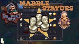 Gold Marble Statues for The Bishop Graveyard Keeper