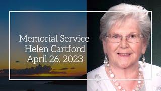 Helen Cartford Funeral Service