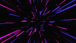 neon stars spark tunnel motion background | hyperspace abstract light tunnel  no copyright video HD