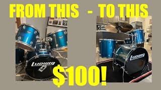 $100 Dollar Drum Set - Drum Vlog #29