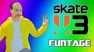 Skate 3 Funny Moments 2 - Glitchy Stairs, Cocoon, Trick Fails, Becoming Pro Skaters! (Funtage)