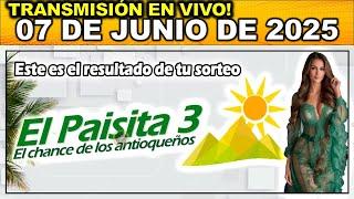 PAISITA 3: Resultado PAISITA 3 del SÁBADO 07 de Junio 2025.