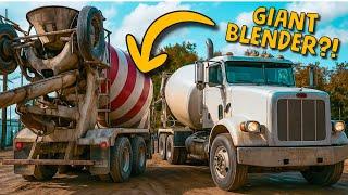 How Concrete Mixer Trucks Work! 
