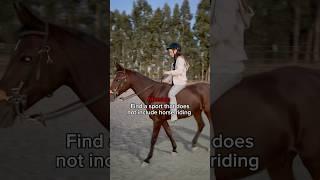 Honestly, I’d be pretty good at gymnastics.  #horseriding #horses #sports #foryou #fyp