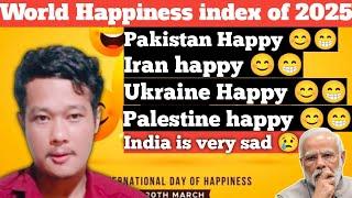 World Happiness index of 2025 | very sad for India