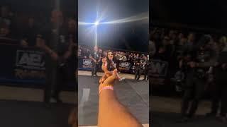 Heart-Pounding Moment: Saraya's Close Call with the Crowd  #aew #wrestling