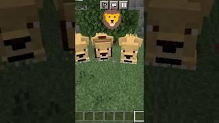 zoo in Minecraft with lion tiger peacock elephant's #short