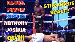 Streamers React! Daniel Dubois knocks Anthony 'AJ' Joshua out!! #boxing #ibf #worldchampionship