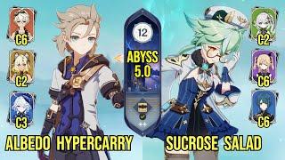 C2 Albedo Hypercarry & C6 Sucrose Salad | Spiral Abyss 5.1 - 5.0 | Genshin Impact