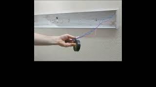 Converting Fluorescent Light Fixture To LED Light Fixture  #diy #ledlights #ledlight