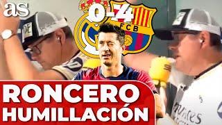 El CALVARIO de RONCERO en el REAL MADRID - BARCELONA (0-4): SUFRIMIENTO TOTAL | REACCIÓN RONCERO