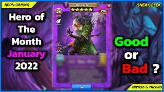 Review & Grading Hero of The Month Viscaro - Empires & Puzzles |Sneak Peek|