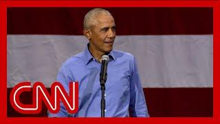 Obama slams Trump for hurricane misinformation at campaign rally in Pennsylvania for Harris