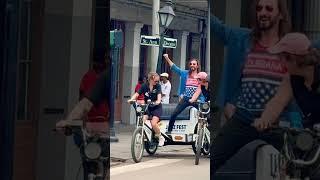 Scene in French Quarter in New Orleans #neworleans #frenchquarter #cityofneworleans ##taxi