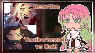 Hashira reaction to Tanjiro/Nezuko vs Daki [Rus/Eng]