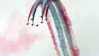 RAF Red Arrows Aerobatic Show, at Gilze-Rijen Opendag 2014