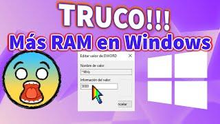 Truco MÁS RAM en Windows Sin Comprarla y Optimizando al 100% tu PC con Solo unos Ajustes