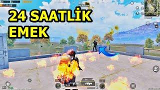 24 SAATLİK EMEK ! 1 SAATLİK  BATUR GAME ! ONE MAN SQUAD PUBG MOBİLE