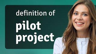 Pilot project — definition of PILOT PROJECT